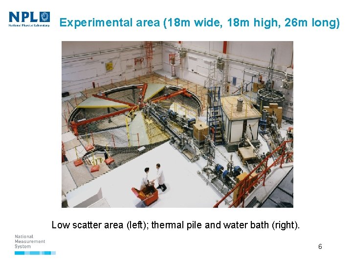 Experimental area (18 m wide, 18 m high, 26 m long) Low scatter area