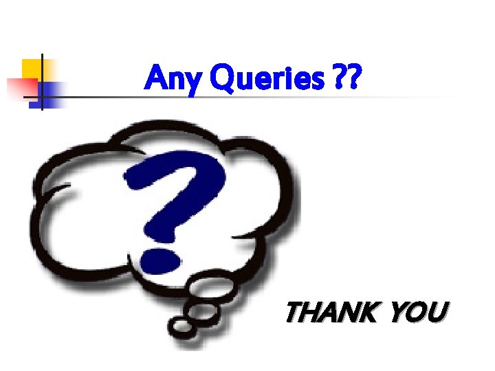 Any Queries ? ? THANK YOU 