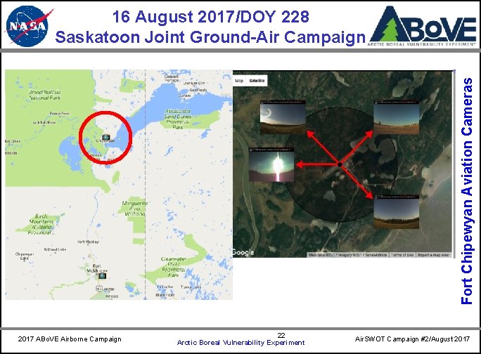 CARVE Fort Chipewyan Aviation Cameras 16 August 2017/DOY 228 Saskatoon Joint Ground-Air Campaign 2017