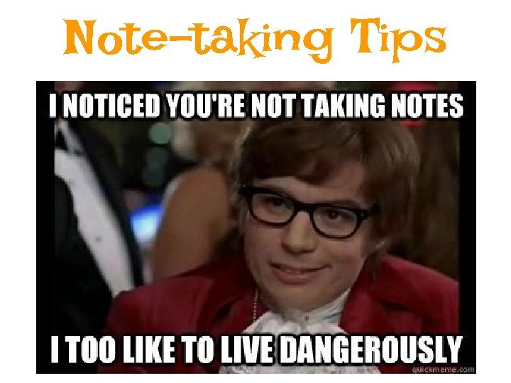 Note-taking Tips 