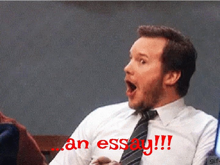 . . . an essay!!! 