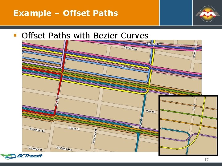 Example – Offset Paths § Offset Paths with Bezier Curves 17 Example – Offset Paths § Offset Paths with Bezier Curves 17