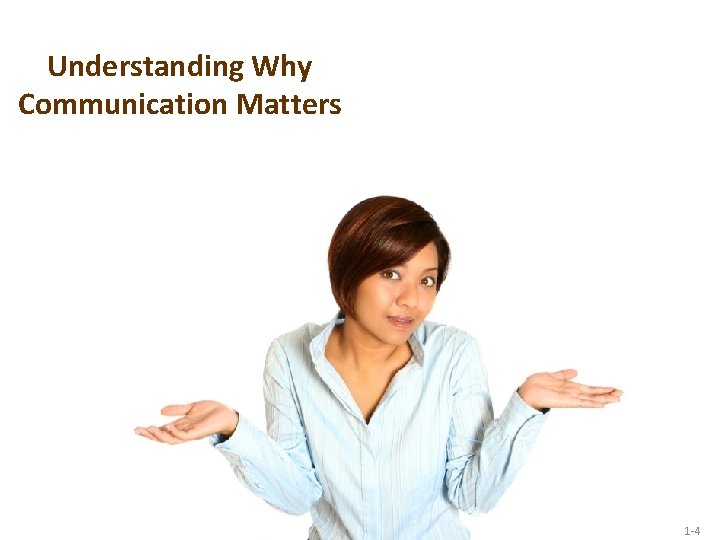 Understanding Why Communication Matters 1 -4 