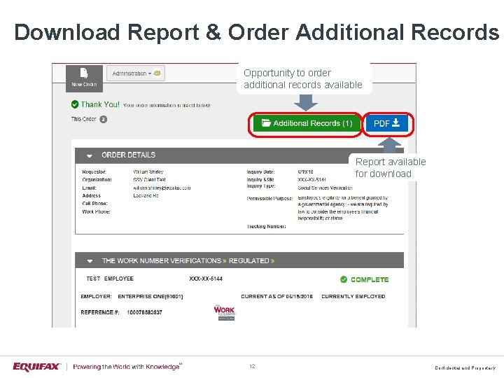 Download Report & Order Additional Records Opportunity to order additional records available Report available