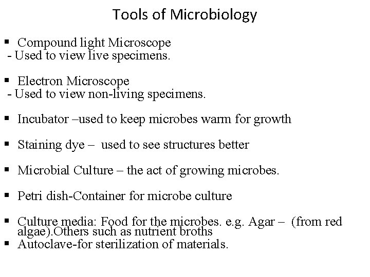 TOPIC HISTORY AND SCOPE OF MICROBIOLOGY Introduction