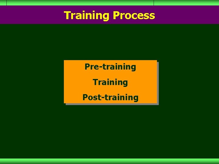 Training Process Pre-training Training Post-training 