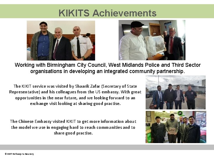KIKITS Achievements Working with Birmingham City Council, West Midlands Police and Third Sector organisations
