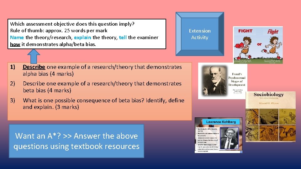 Which assessment objective does this question imply? Rule of thumb: approx. 25 words per