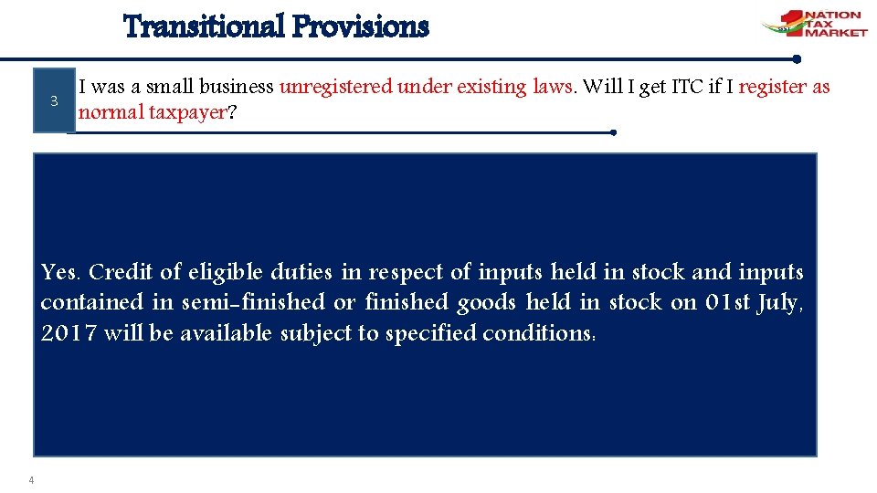Transitional Provisions 3 I was a small business unregistered under existing laws. Will I