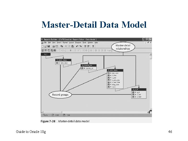 Master-Detail Data Model Guide to Oracle 10 g 46 