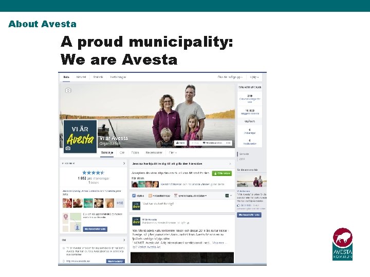About Avesta A proud municipality: We are Avesta 