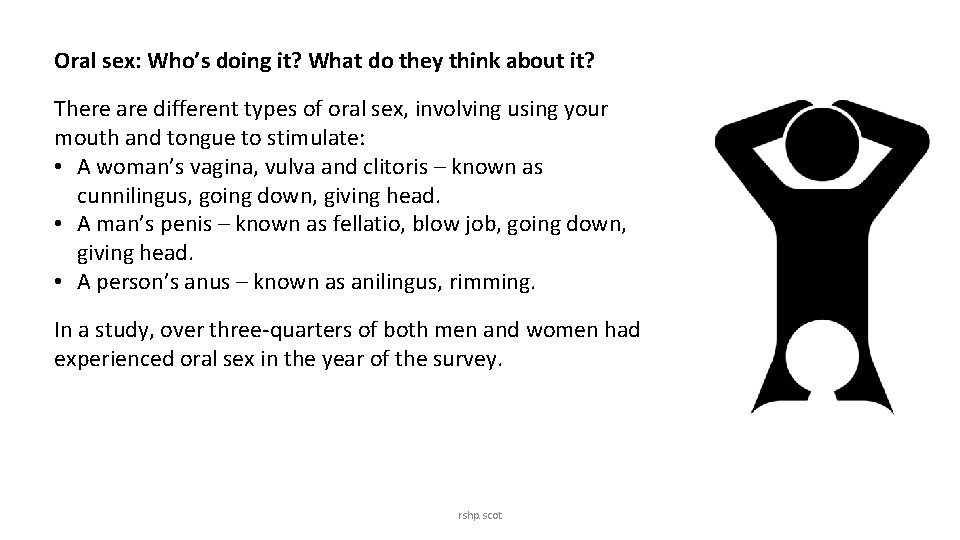 Oral sex: Who’s doing it? What do they think about it? There are different