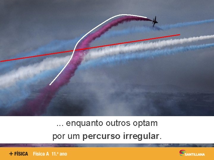 . . . enquanto outros optam por um percurso irregular. 