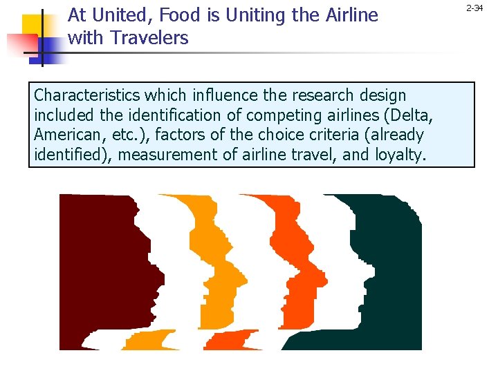 At United, Food is Uniting the Airline with Travelers Characteristics which influence the research