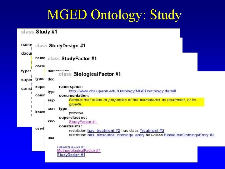 MGED Ontology: Study MGED Ontology: Study