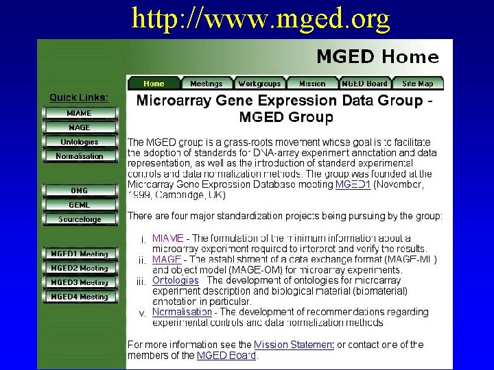 http: //www. mged. org http: //www. mged. org