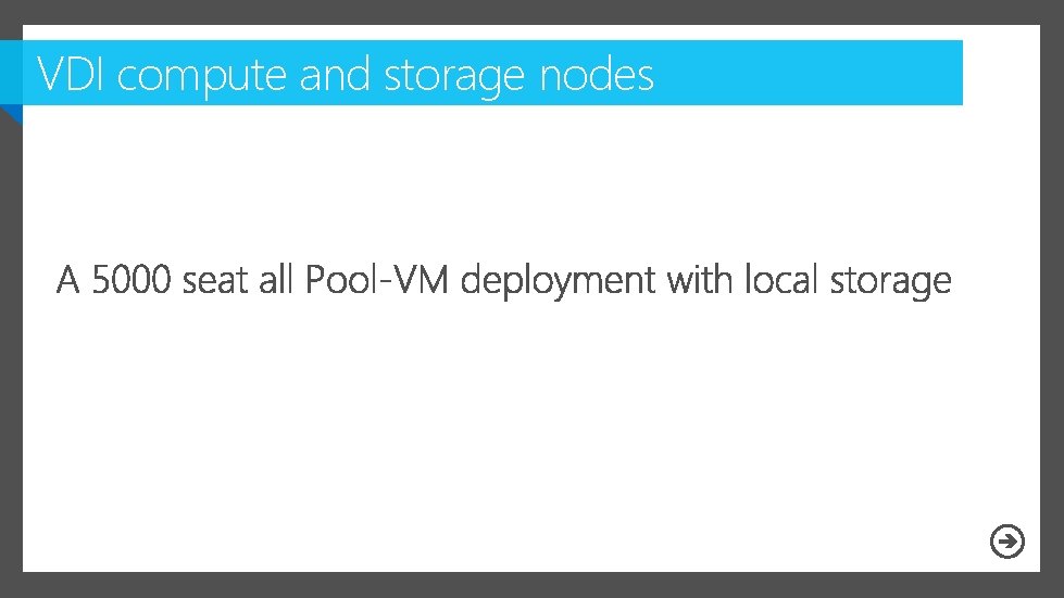 VDI compute and storage nodes 