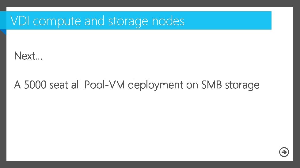 VDI compute and storage nodes 