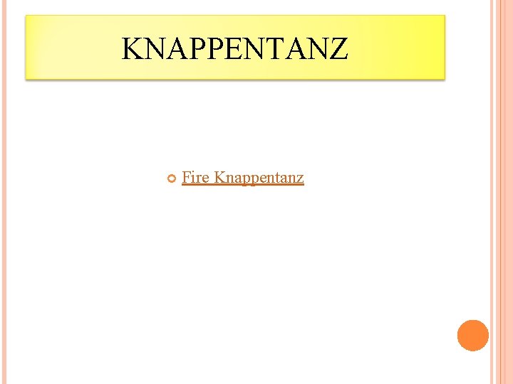 KNAPPENTANZ Fire Knappentanz 