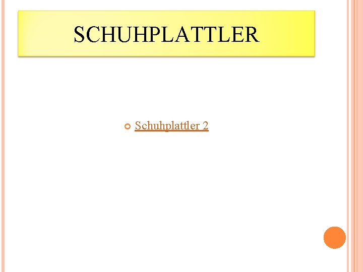 SCHUHPLATTLER Schuhplattler 2 