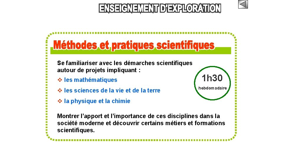 Se familiariser avec les démarches scientifiques autour de projets impliquant : les mathématiques les