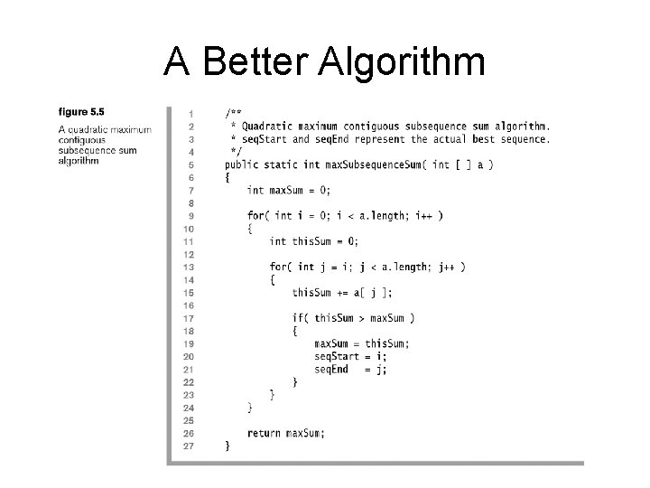 A Better Algorithm 