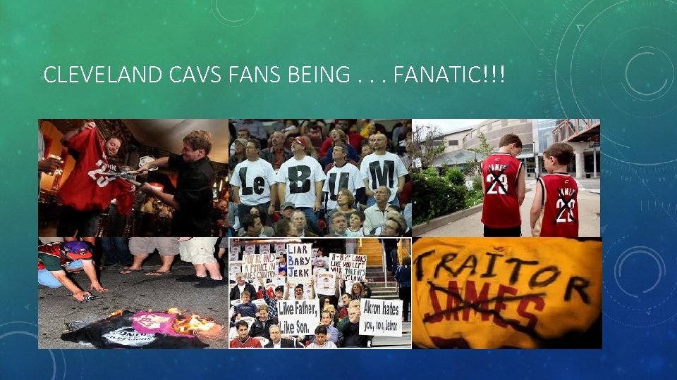 CLEVELAND CAVS FANS BEING. . . FANATIC!!! 