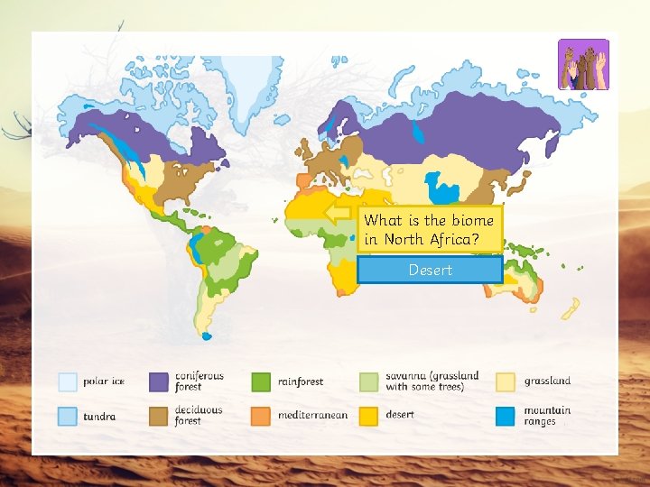 What is the biome in North Africa? Desert 