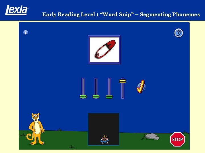 Early Reading Level 1 “Word Snip” – Segmenting Phonemes 