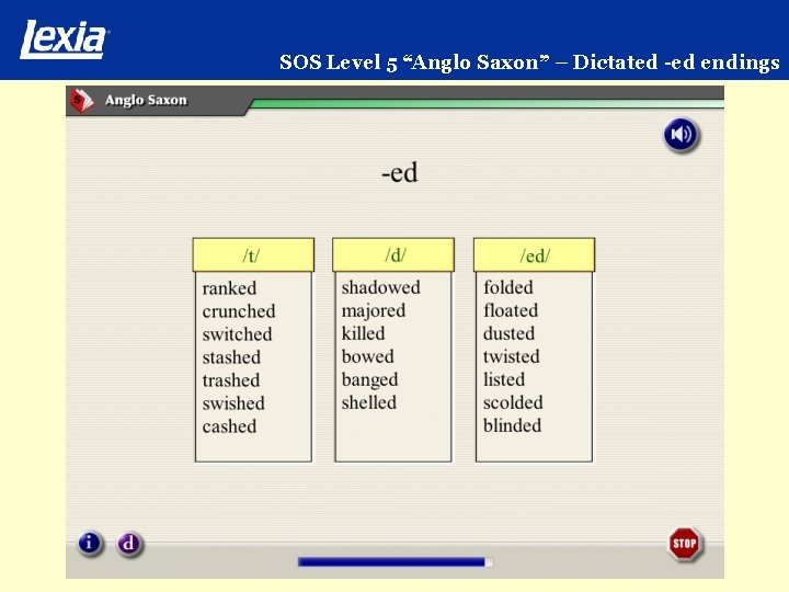 SOS Level 5 “Anglo Saxon” – Dictated -ed endings 