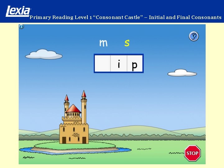 Primary Reading Level 1 “Consonant Castle” – Initial and Final Consonants 