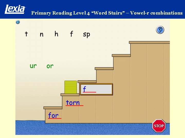 Primary Reading Level 4 “Word Stairs” – Vowel-r combinations 