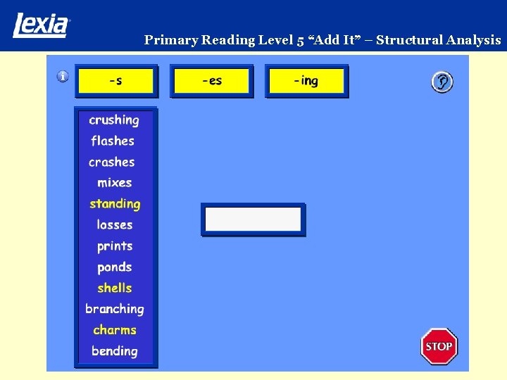 Primary Reading Level 5 “Add It” – Structural Analysis 