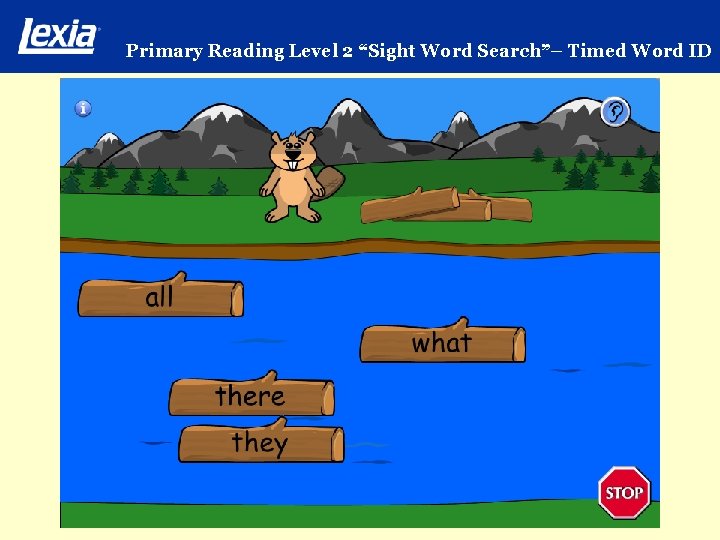 Primary Reading Level 2 “Sight Word Search”– Timed Word ID 