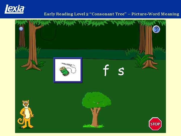 Early Reading Level 2 “Consonant Tree” – Picture-Word Meaning 