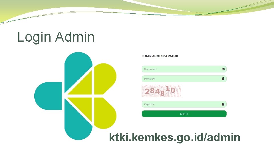 Login Admin ktki. kemkes. go. id/admin 