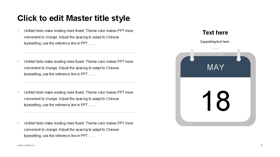 Click to edit Master title style › Unified fonts make reading more fluent. Theme