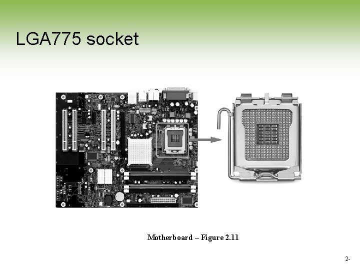 LGA 775 socket Motherboard – Figure 2. 11 2 - LGA 775 socket Motherboard – Figure 2. 11 2 -