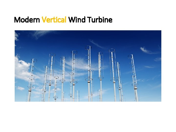 Modern Vertical Wind Turbine 