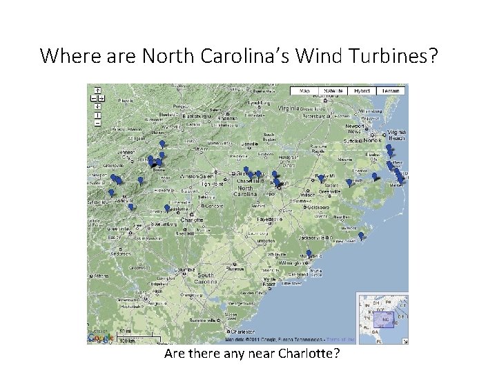 Where are North Carolina’s Wind Turbines? Are there any near Charlotte? 