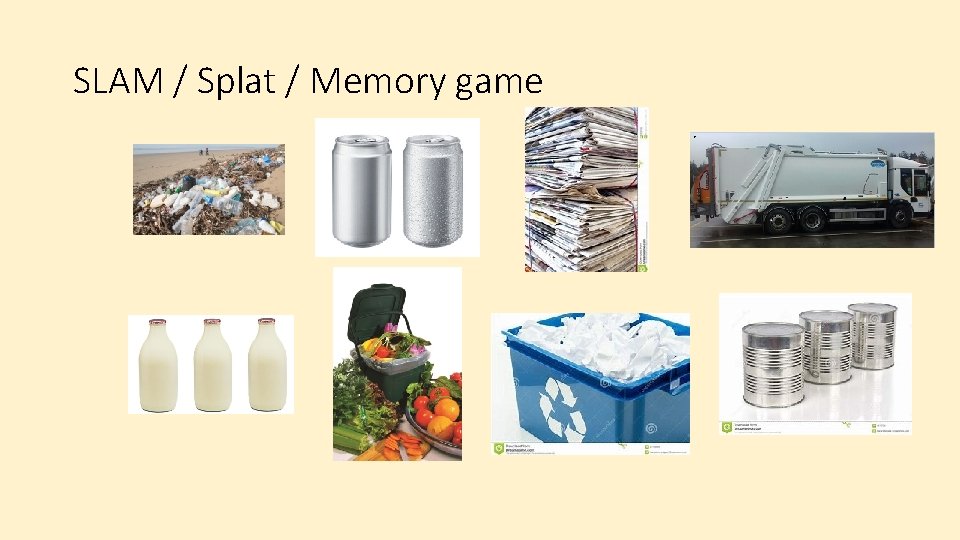 SLAM / Splat / Memory game 