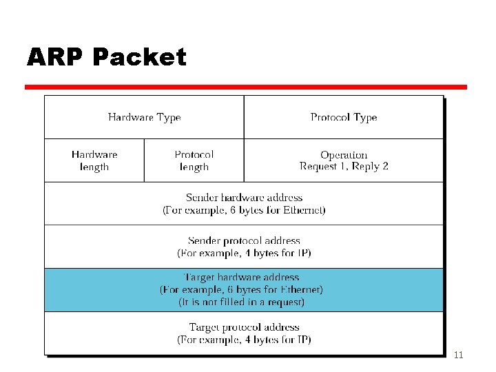 ARP Packet 11 