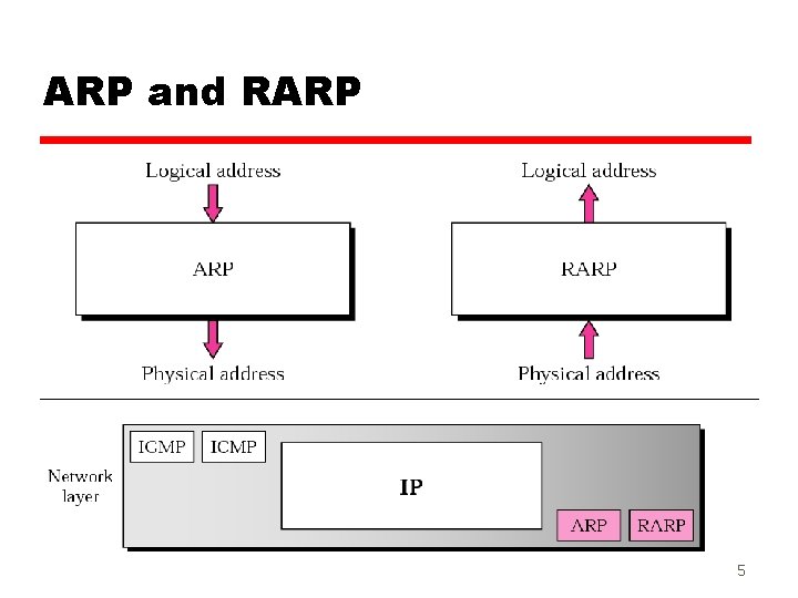 ARP and RARP 5 