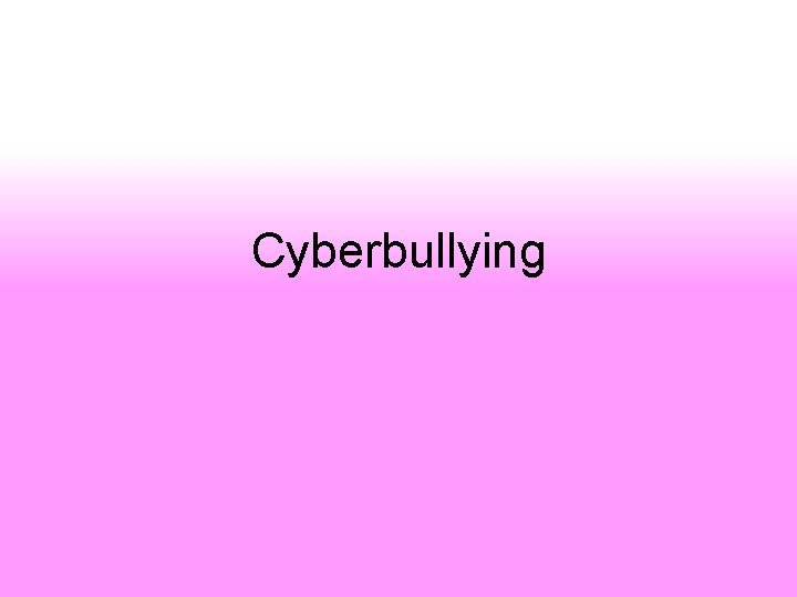 Cyberbullying 