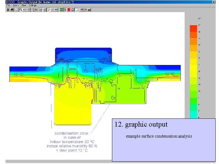 12. graphic output example surface condensation analysis 