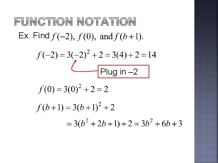Ex. Find Plug in – 2 