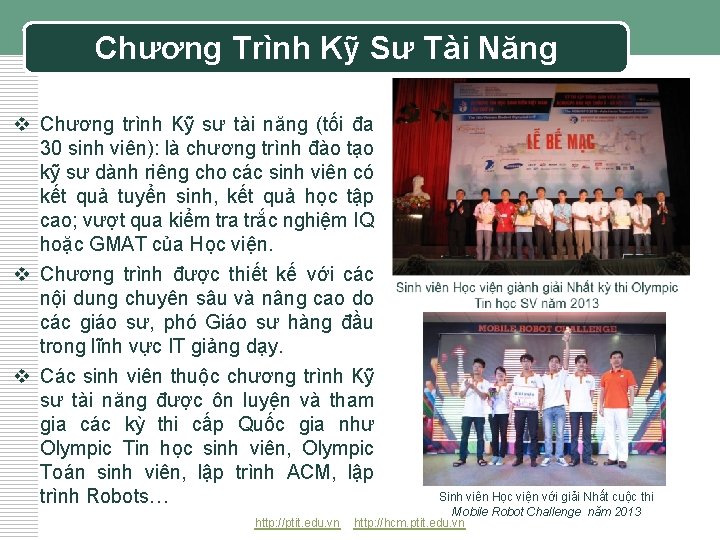 Chương Trình Kỹ Sư Tài Năng v Chương trình Kỹ sư tài năng (tối