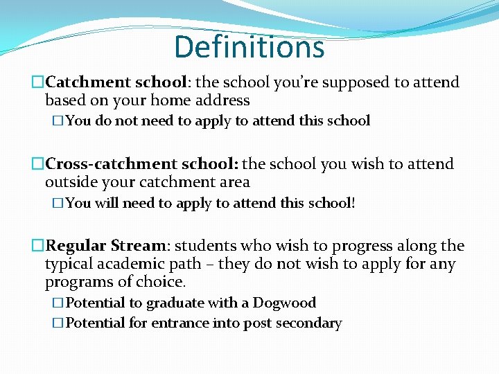 Grade 8 Parent Meeting Presented by Shannon Sullivan