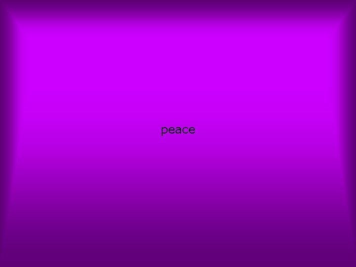 peace 