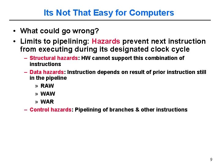 Its Not That Easy for Computers • What could go wrong? • Limits to